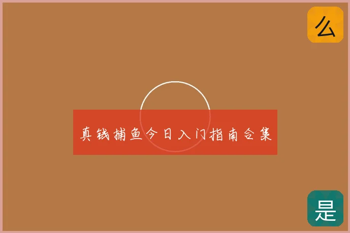 真钱捕鱼今日入门指南合集